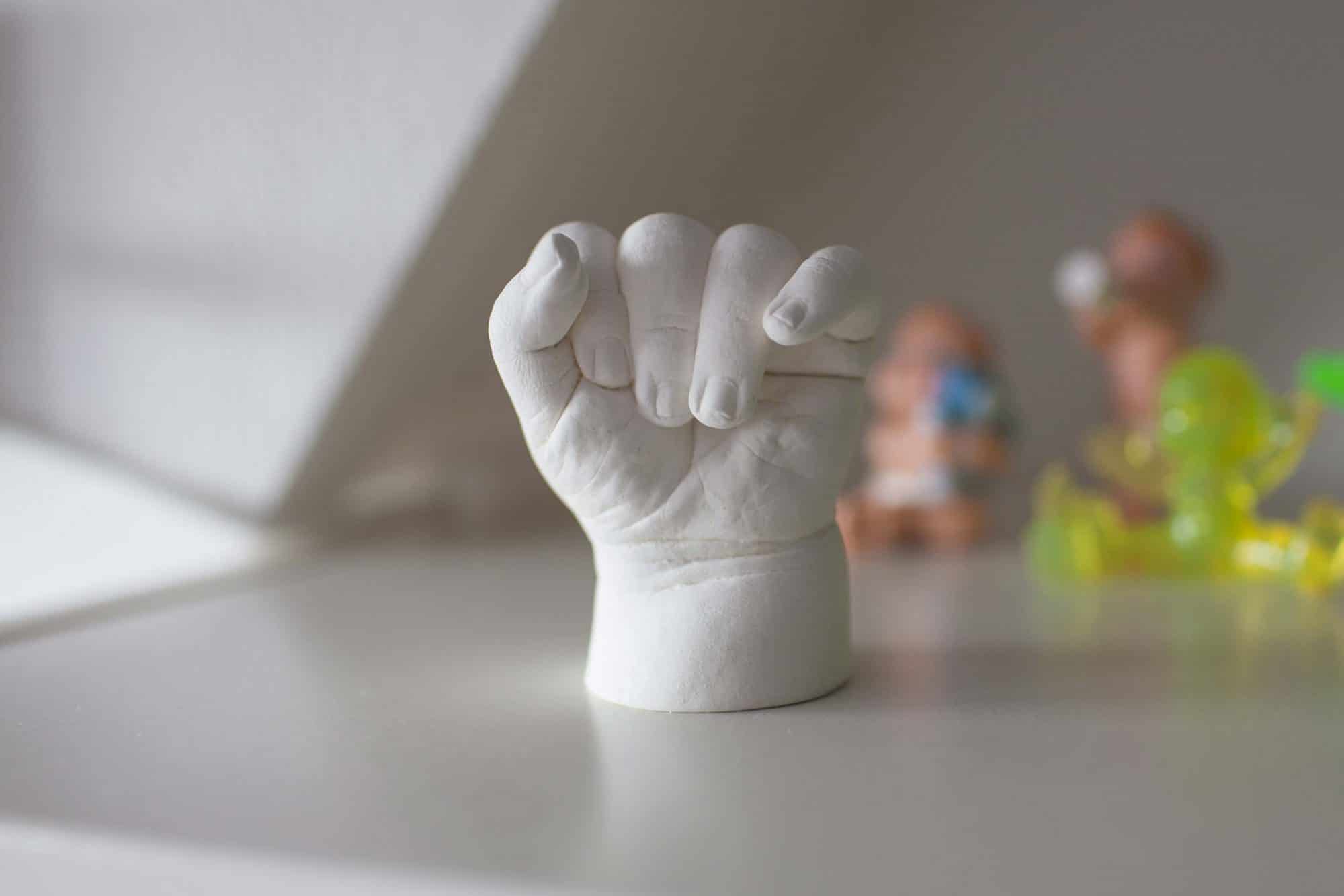 Kit de moulage d'empreinte 3D en plâtre pour petits et grands au Maroc .
